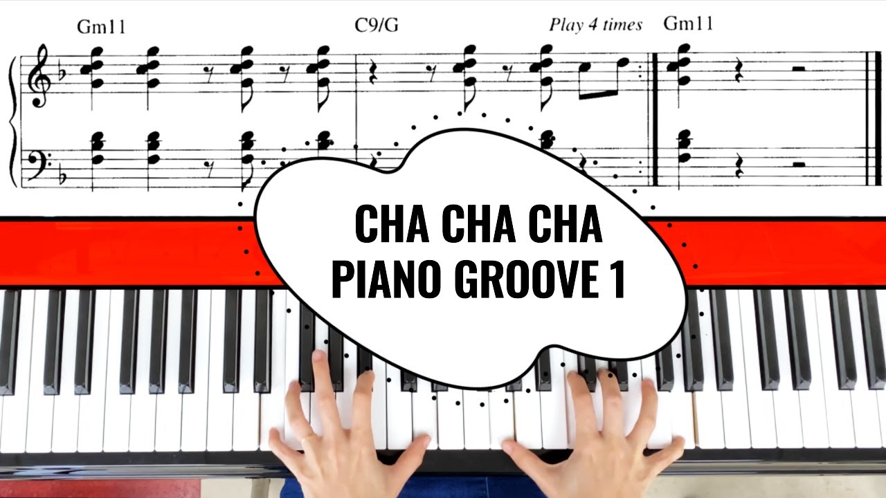 How to play Cha cha cha on keyboard - Groove 1. Rhythm section included!