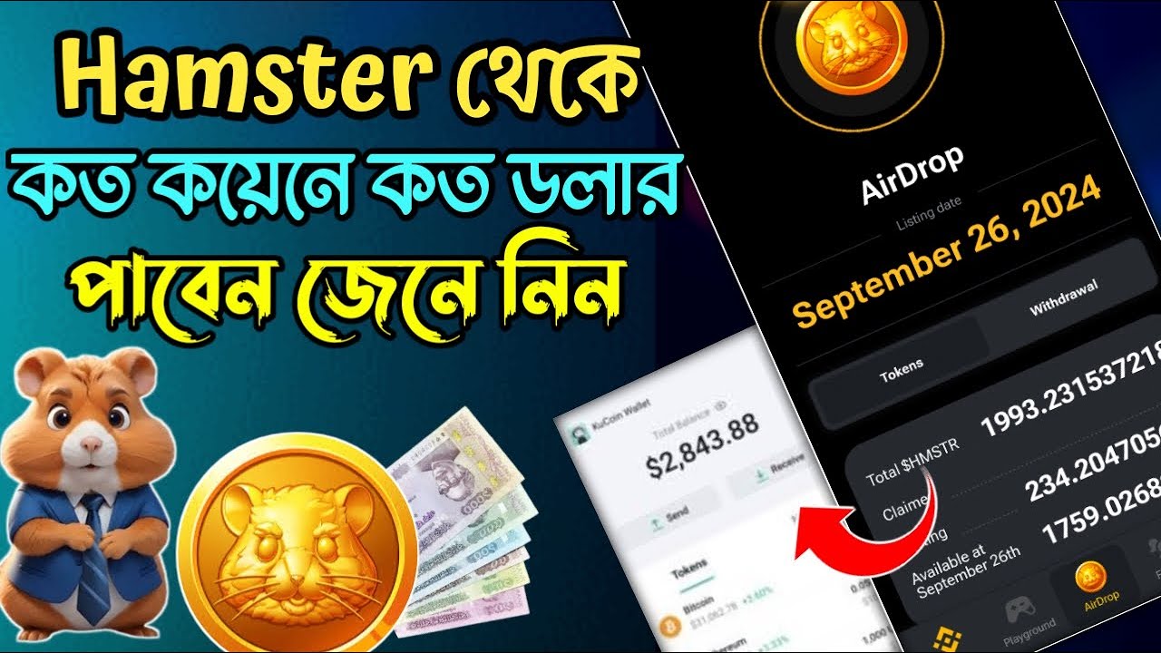 Hamster টোকেন এর দাম কত হবে? Hamster Kombat Token Price Bangla
