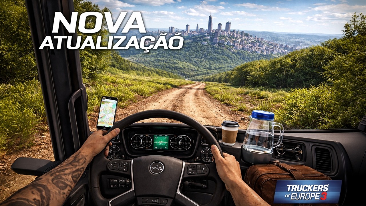 SAIU ATUALIZAÇÃO DO TRUCKERS OF EUROPE 3 - NOVA CIDADE e MOTOR DO CAMINHÃO QUEBROU na VIAGEM