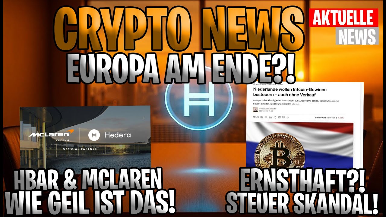 Krypto – STEUER-SKANDAL! 😱 UNGLAUBLICH! 🚨 HBAR & McLAREN PARTNERSCHAFT! 🏎️ VECHAIN im Fokus!