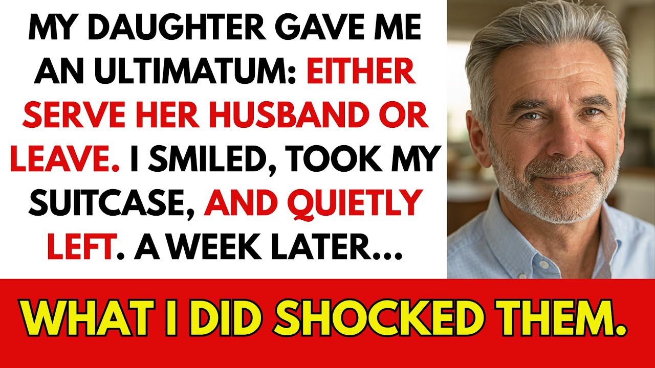 My Daughter Gave Me An Ultimatum: Either Serve Her Husband or Leave. I Smiled And Walked Out. But I