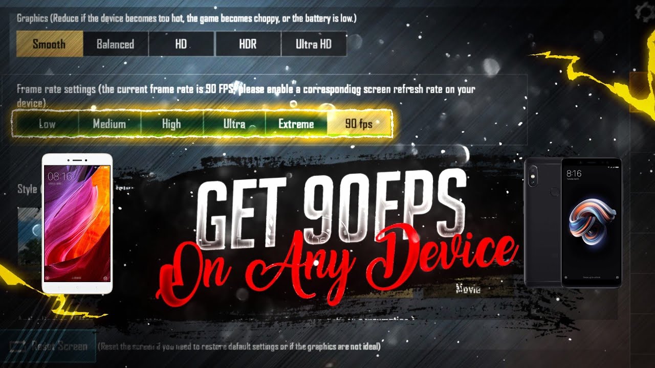 100% NO CLICKBAIT | UNLOCK 90FPS OPTION ON ANY DEVICE | NO CONFIG NO GFX NO BAN