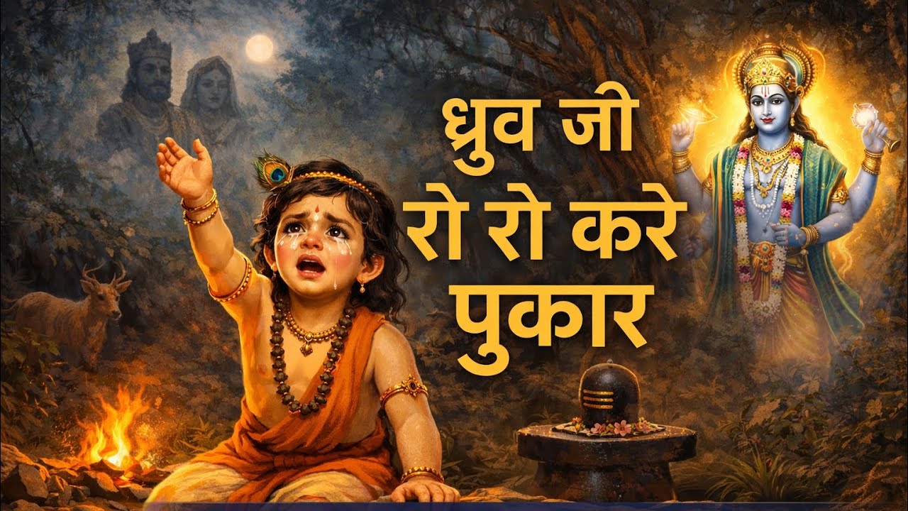 ध्रुव जी रो-रो करे पुकार | Dhruv Ji Ro Ro.. | भावपूर्ण भजन🙏 | Vishnu Bhajan |ChandrakalaDhoot ✨️