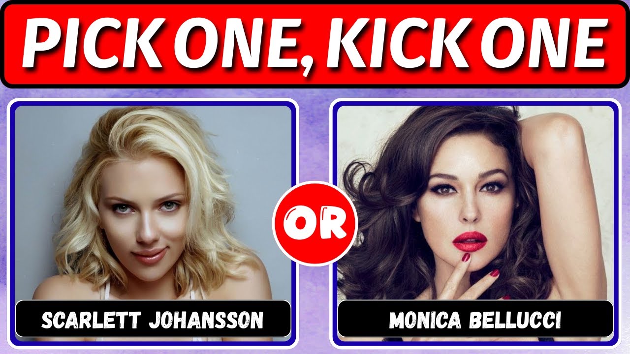 Pick One Kick One ✨ Beautiful actress Part one | QuizCore