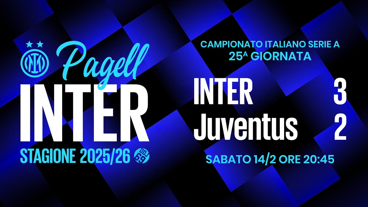 [PAGELLINTER] Serie A 2025/26 | 25. Giornata | INTER-Juventus 3-2