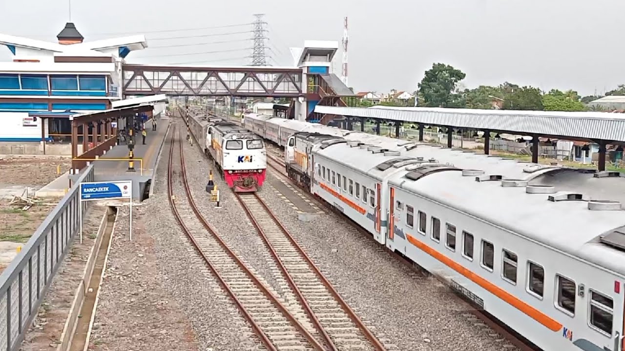 RAMAI KERETA API | HUNTING DI STASIUN RANCAEKEK ANGKATAN PAGI, DAPAT MOMEN SUSUL SILANG !!!