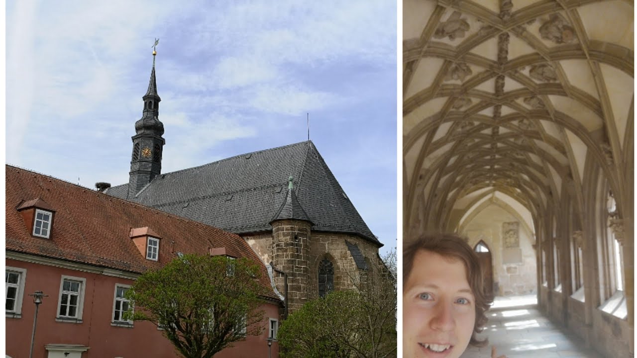 Visiting the HIMMELKRON ABBEY near Kulmbach. A holy place in the natur.