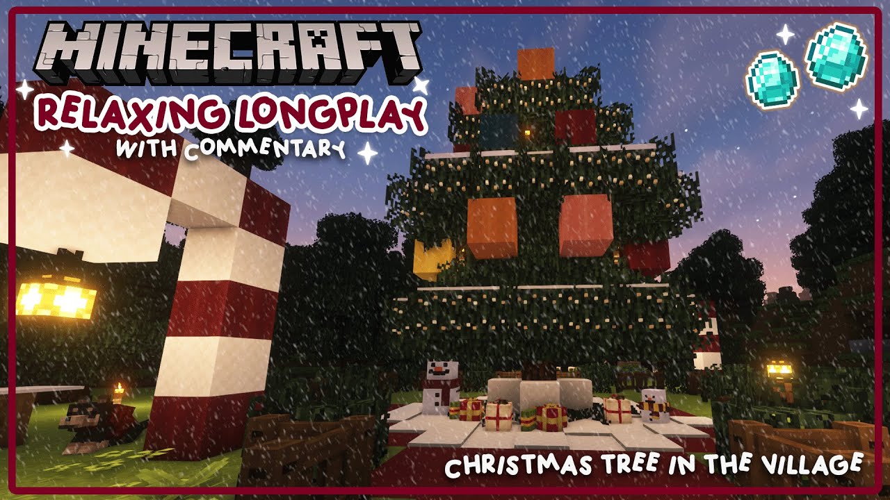 Minecraft Relaxing Longplay - Christmas in the Village [With Commentary] ❄️ (1.20) ♡