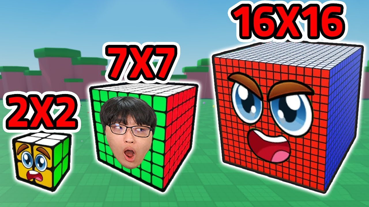 먹을수록 커지는 루빅스 큐브 키우기?! / 끝판왕 블랙큐브 키웠더니?? [로블록스 / roblox]