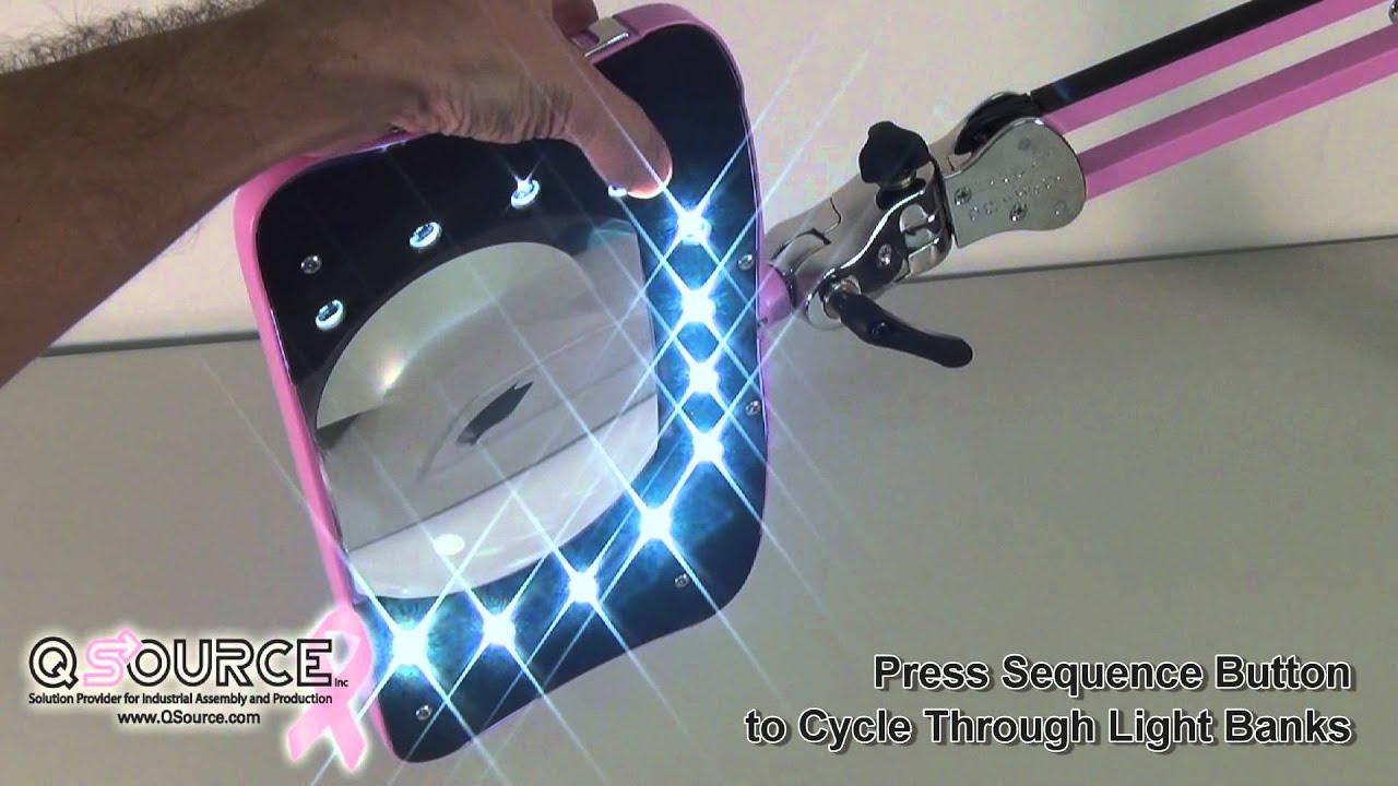 O.C. White Green-Lite LED Magnifier in "Awareness Pink" for Breast Cancer Awareness - Q Source, Inc.