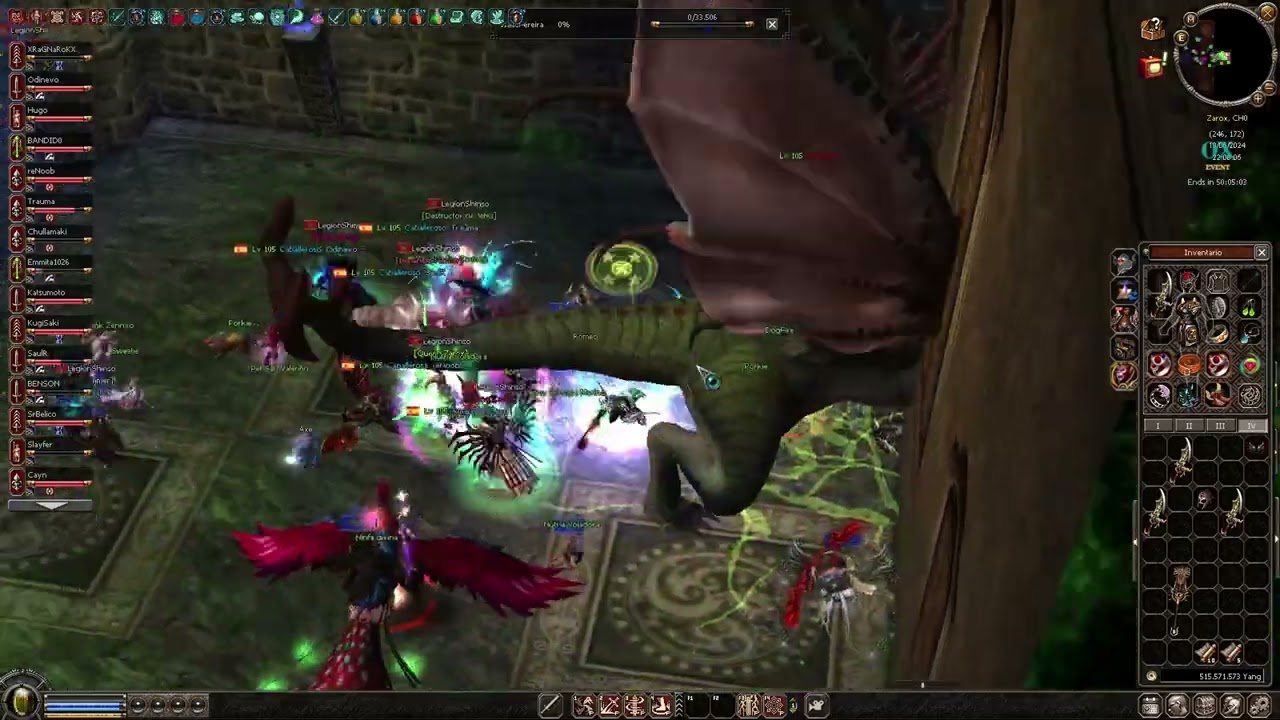 Batalla Campal En El Jefe Mundial / Metin2 Zarox