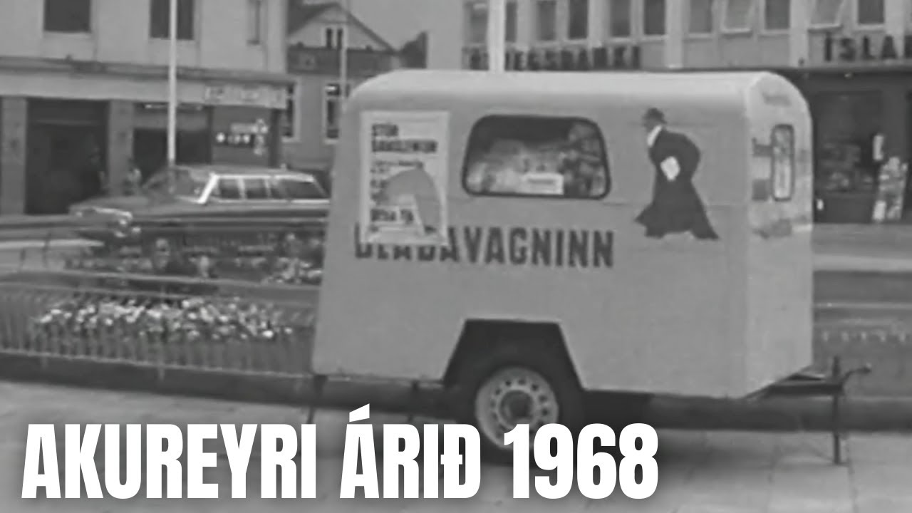Akureyri árið 1968 - Innbærinn, Ráðhústorg og blaðasalan