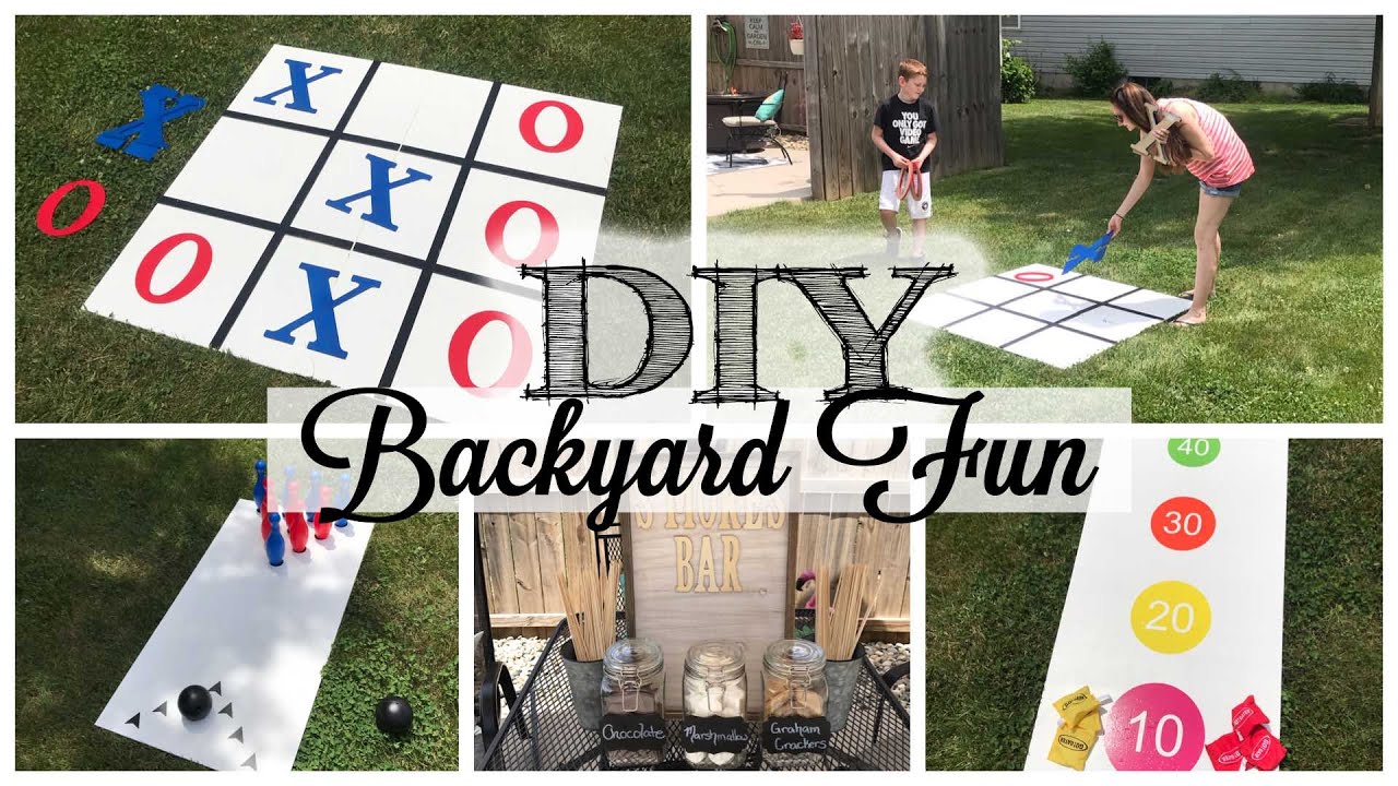 DIY Backyard SUMMER Fun! | 3-in-1 GAME & S'MORES BAR!
