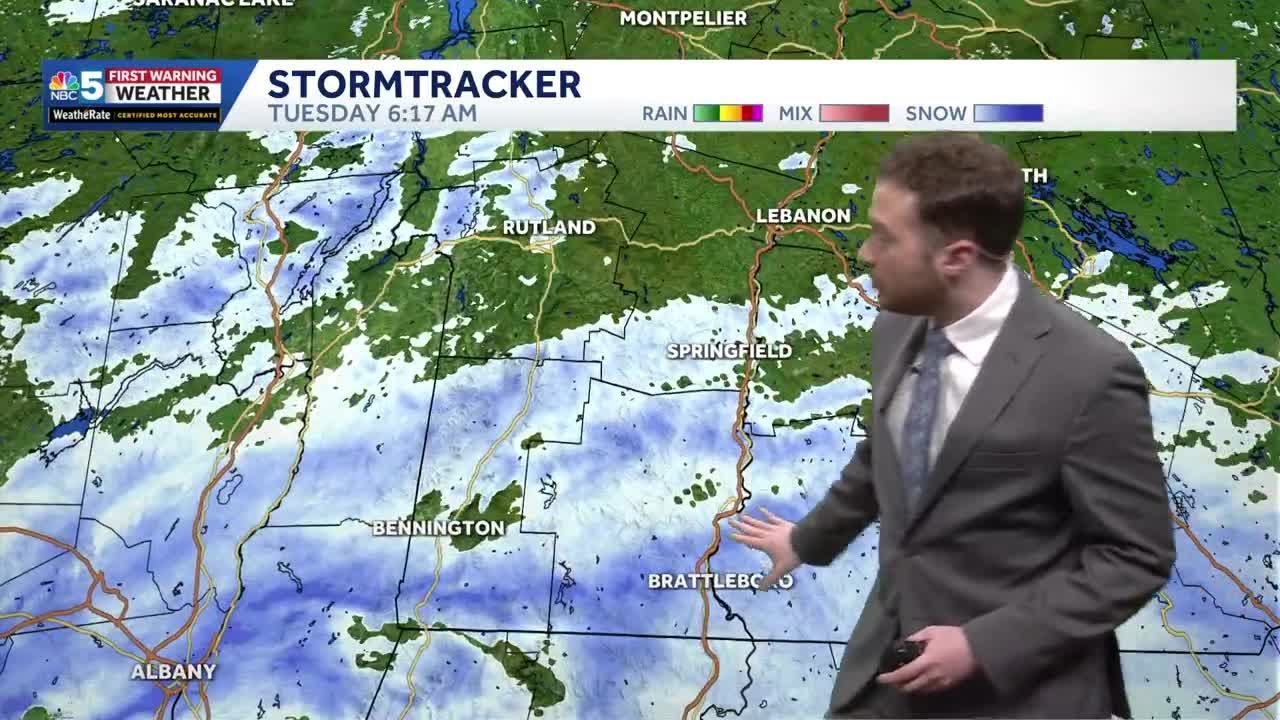 Steady snow to impact travel Tuesday in Vermont, New York (04-07-26)