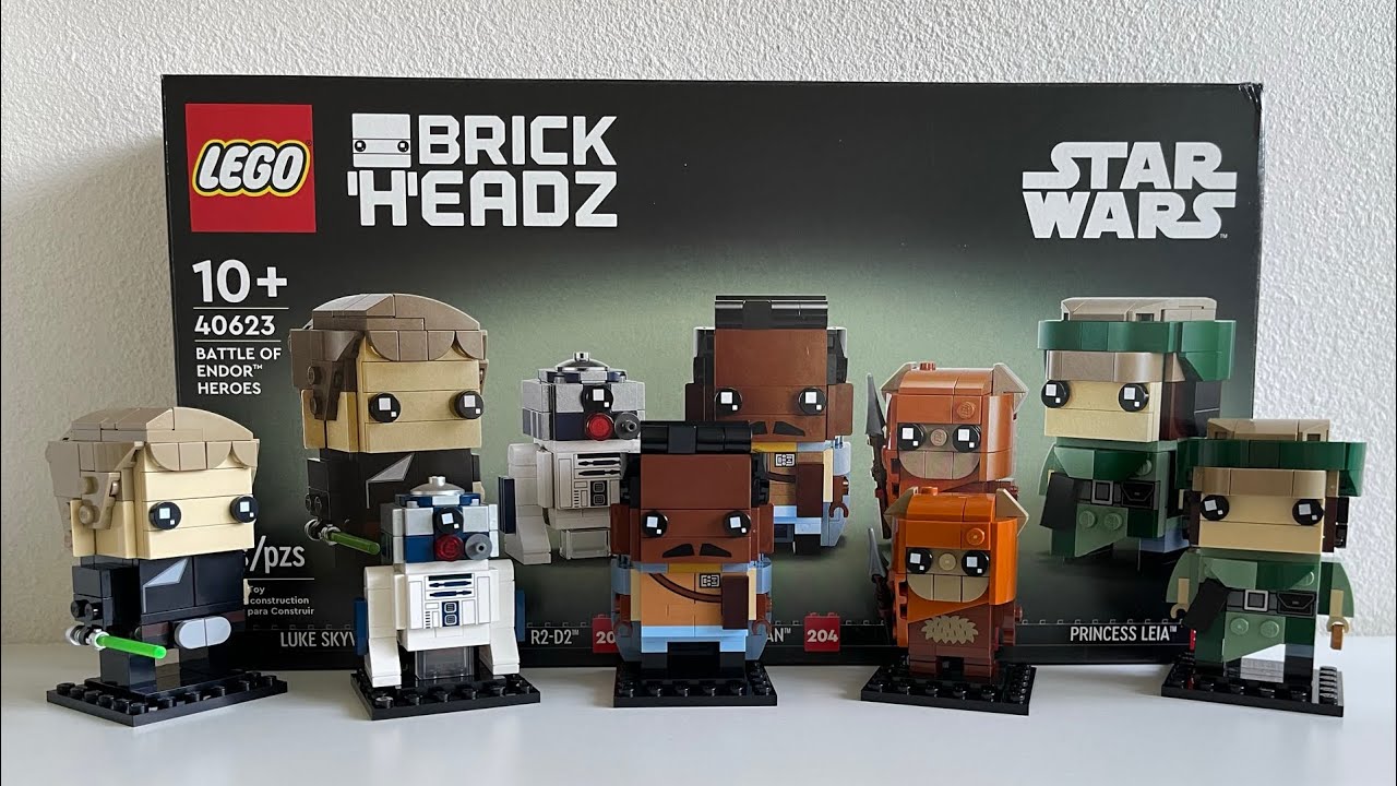 Building Lego Brickheadz 40623 Battle of Endor Heroes | Star Wars | ASMR | Unboxing