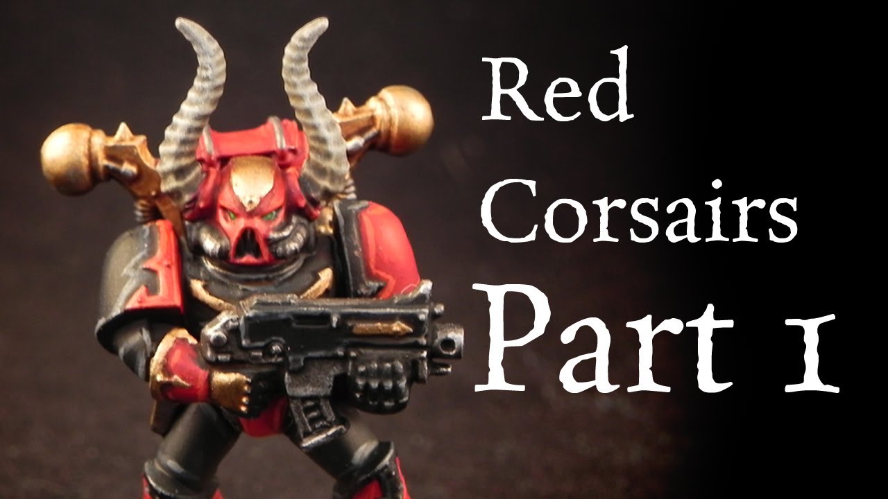 How to paint Red Corsairs Chaos Space Marines pt.1