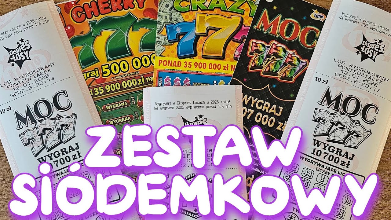 Siódemkowy zestaw 🔥 Niech moc będzie ze mną! 🤩 Szczęśliwy los 🎉 #zdrapki #lotto #ekspreslosy 