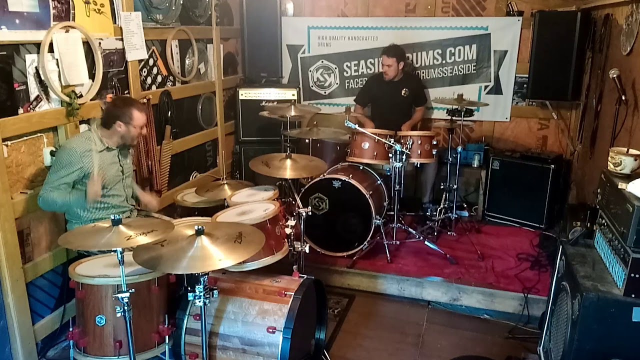 Have a nice day! It is agreat pleasure to meet drummer, Andris Buiķis in our workshop. Naturally!