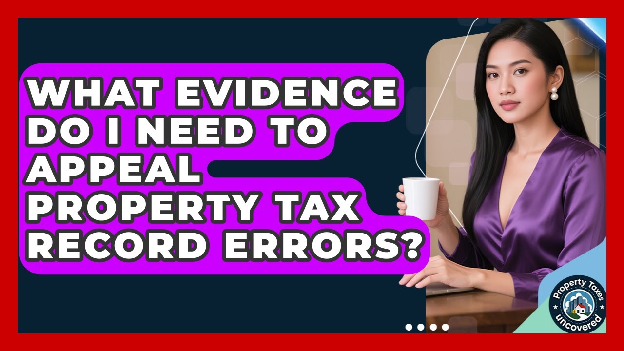 What Evidence Do I Need To Appeal Property Tax Record Errors? - Property Taxes Uncovered