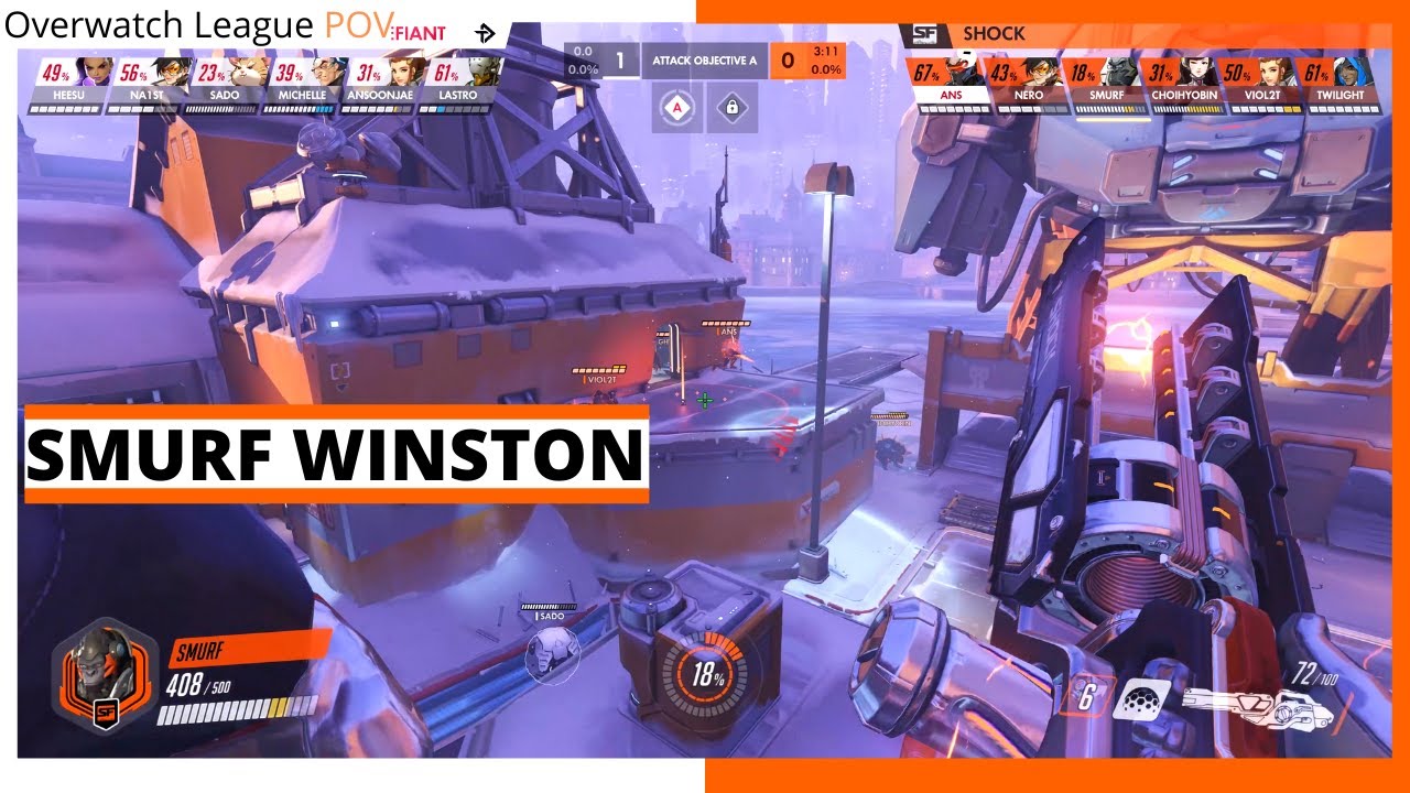 SMURF WINSTON | Play Ins - San Francisco Shock vs Toronto Defiant | OWL Season 2021