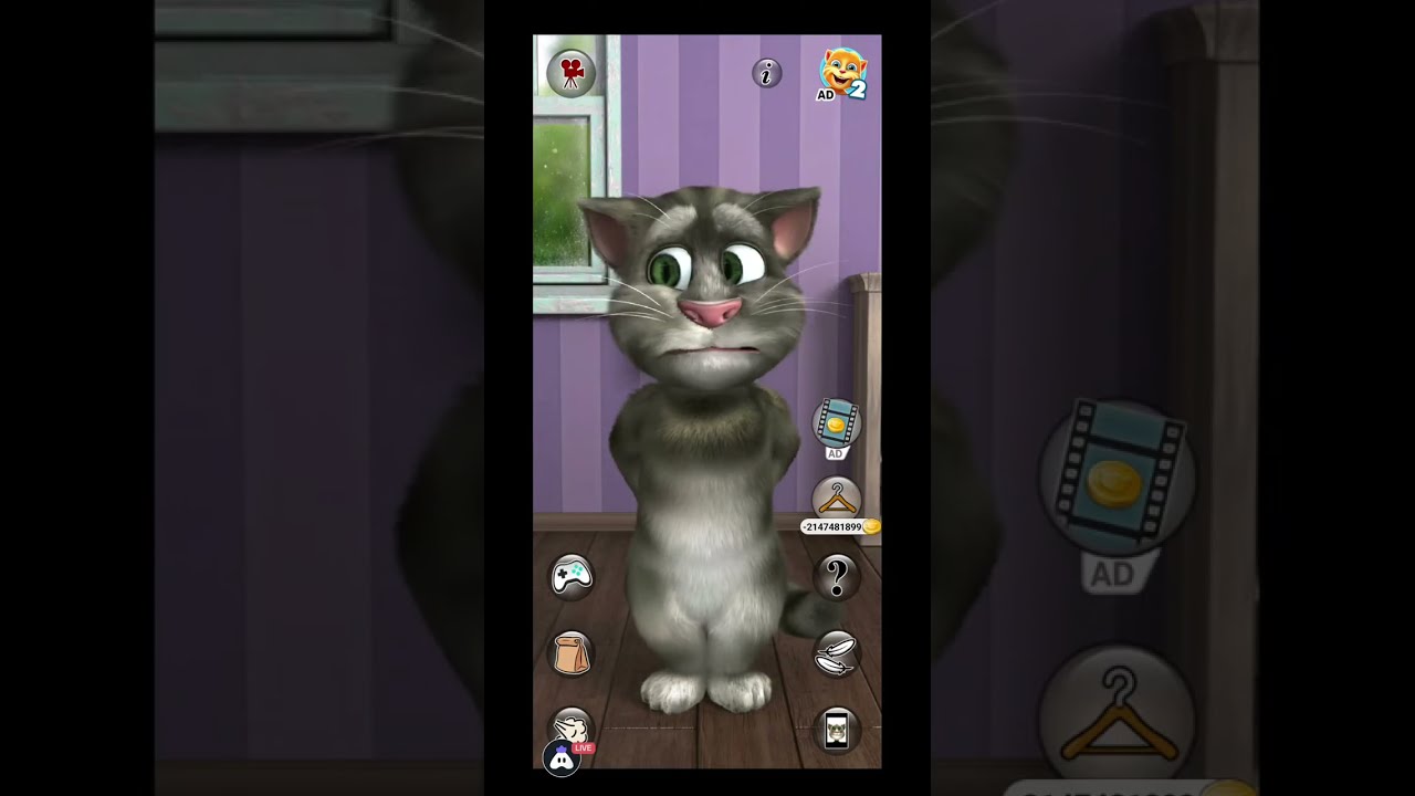 Talking Tom Funny Live Streaming | Tom Live #shorts #talkingtom #livestream