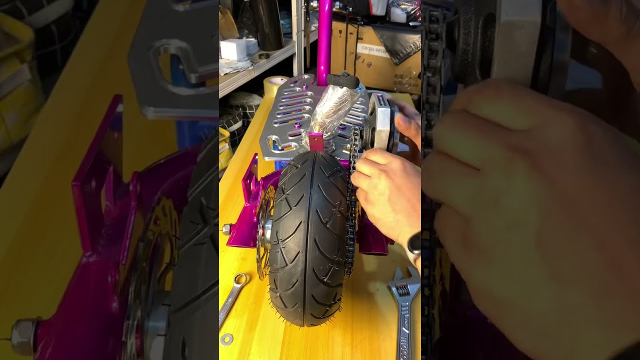 Full assembling of a 71cc gas powered scooter