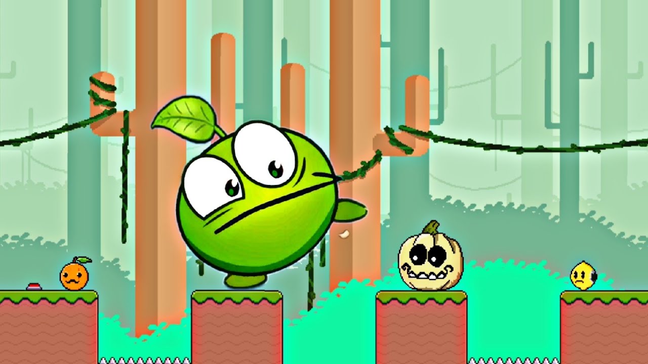 Orange Family - Red Ball Game - All levels - Fight all bosses