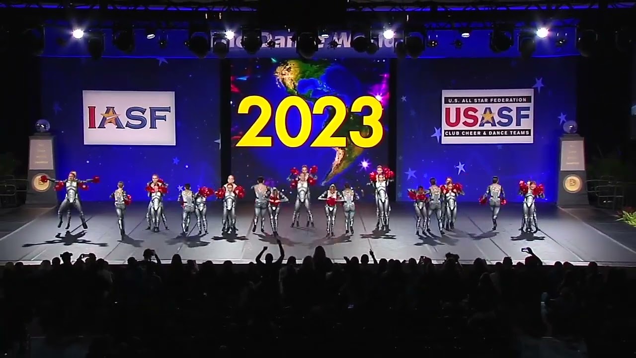 Dance Mania - Senior Pom Large in Finals at The Dance Worlds 2023