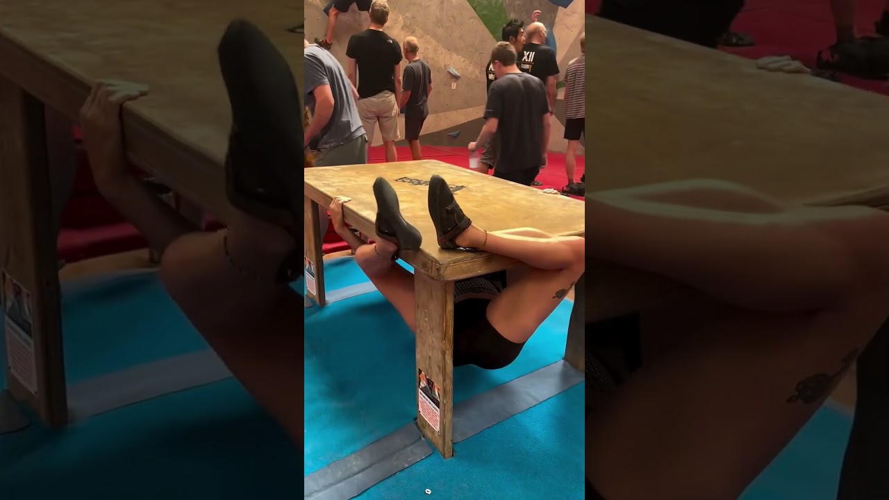 Le D&Eacute;FI de la TABLE en ESCALADE qu'Aucun D&eacute;butant ne Peut R&eacute;ussir ! (Regardez sa Technique de Fou)😱