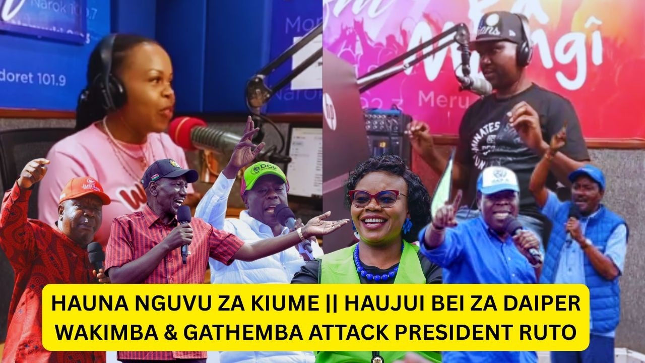 Hauna nguvu za kiume ata bei ya daiper haujui wakirumba & gathemba attack Ruto | kameme fm canjamuka