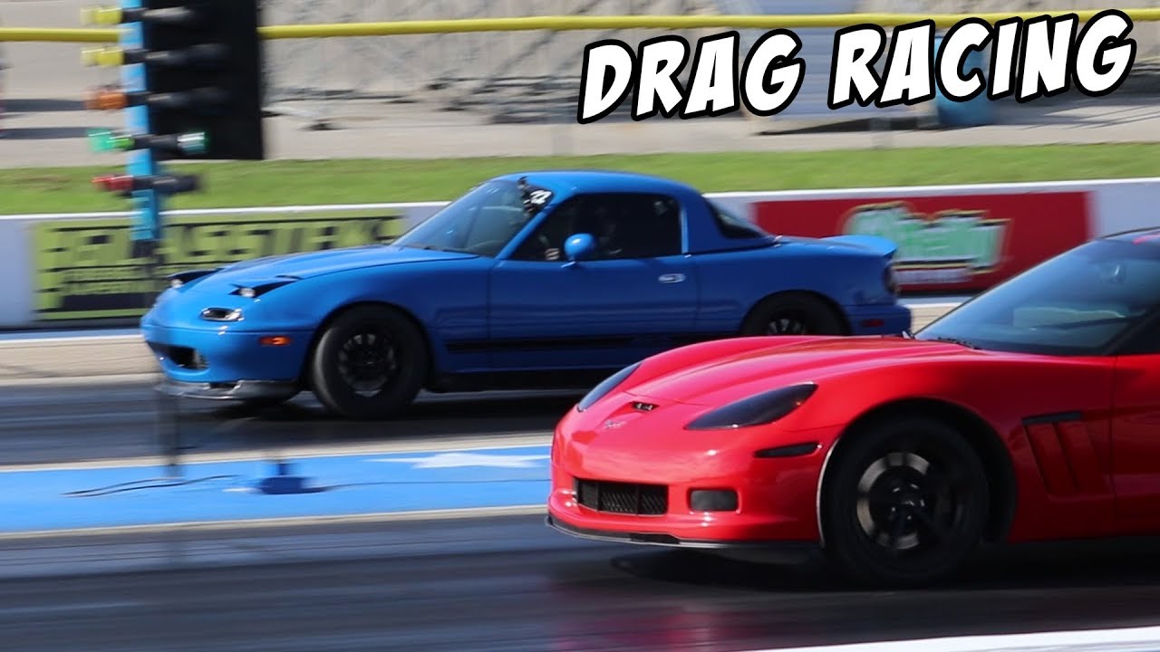 1/4 Mile Drag Racing in the Turbo Miata!