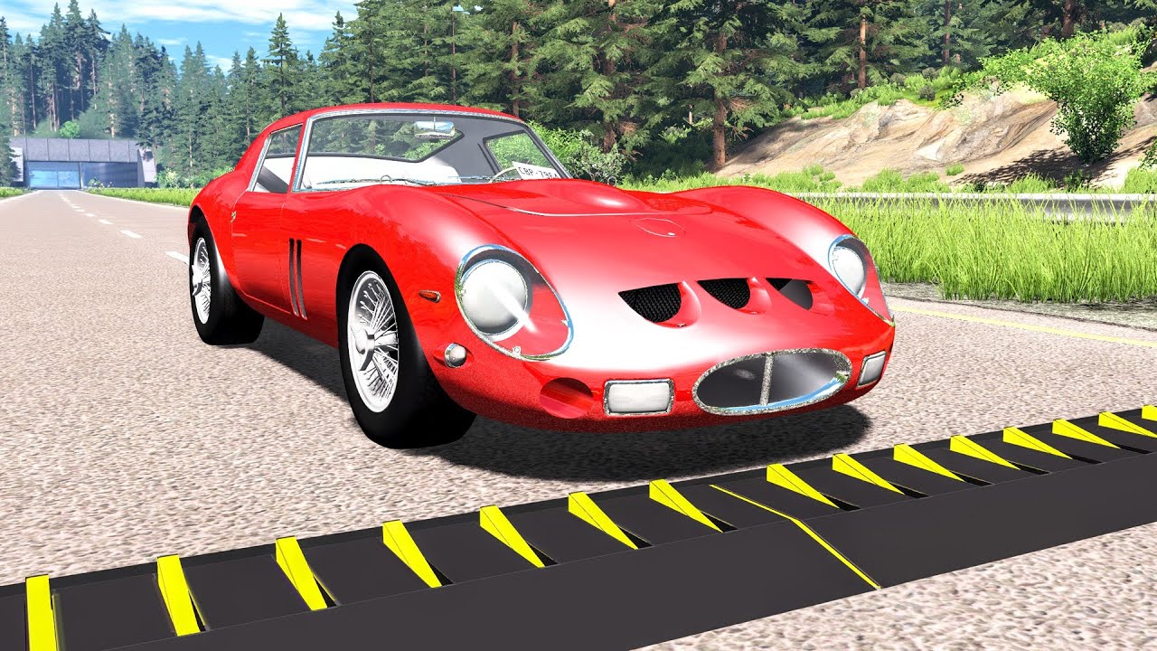 Massive Spike Strip Pileup Crashes #70 – BeamNG Drive | CrashBoomPunk