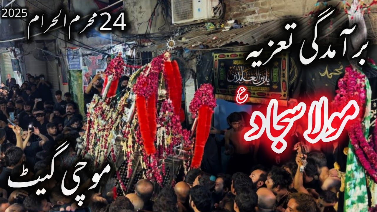 Baramdagi Taziyah Mola Sajjad a.s | 24 Muharam 2025 | Mochi Gate Lahore #foryou #lahore #2025 #live