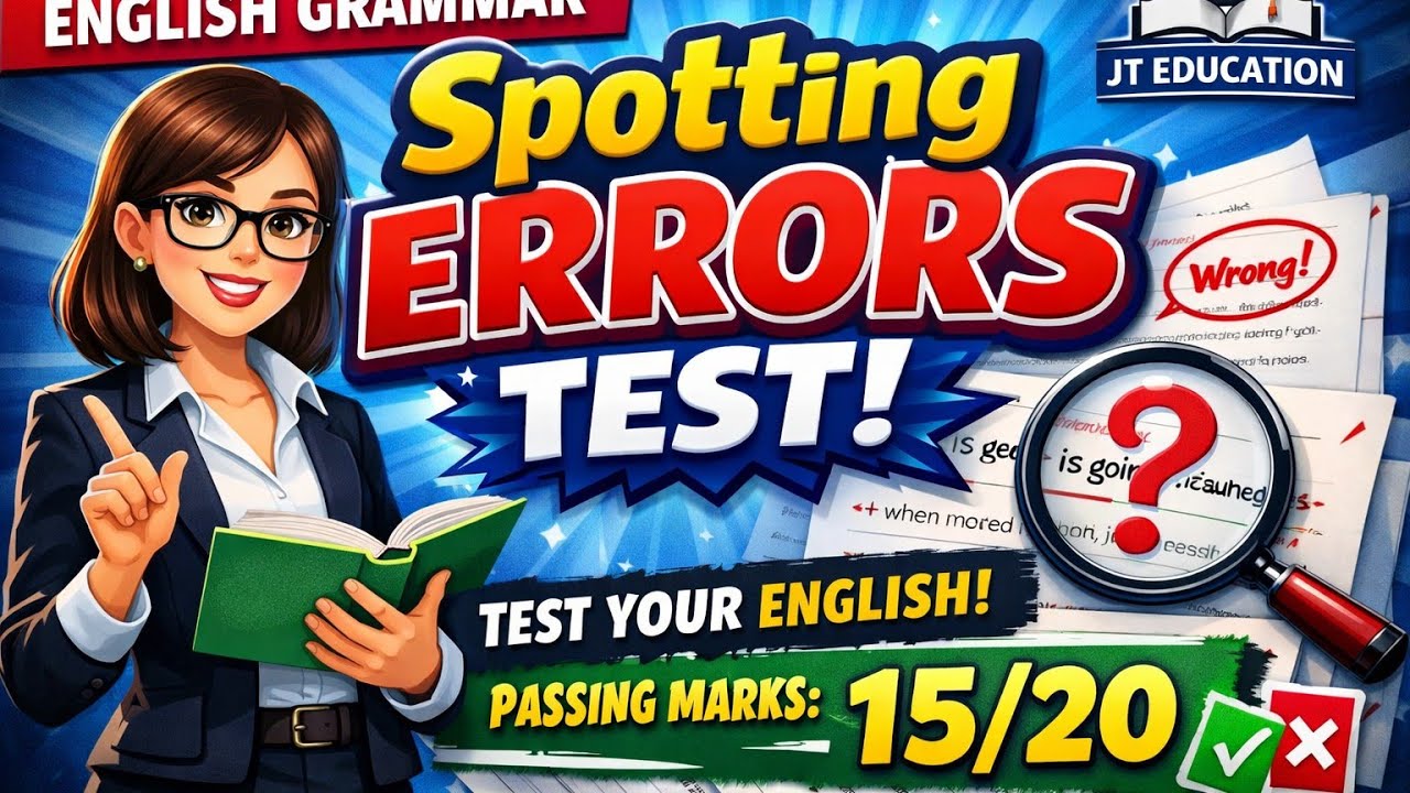English Grammar spotting Errors MCQS part -2