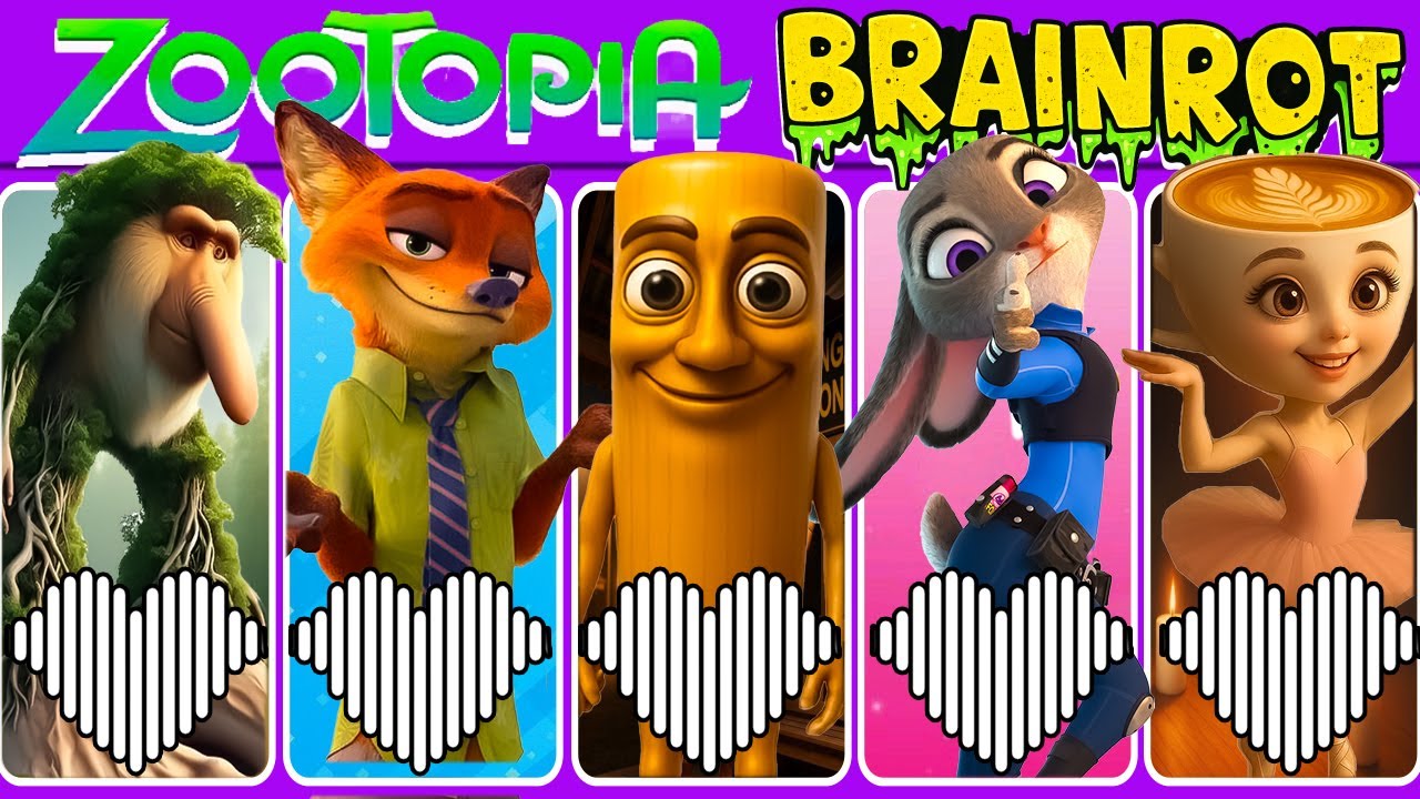 This Zootopia Quiz Will Rot Your Brain 🧠 #italianbrainrot  #zootopia2 #ballerinacappuccina