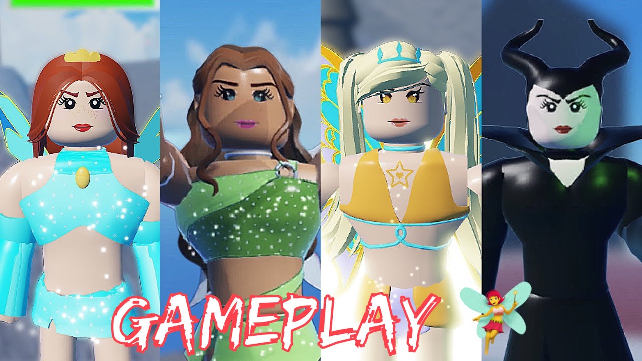 Геймплей Heroes Online World Fairy. (Аиша, Стелла, Мал, Блум) Roblox