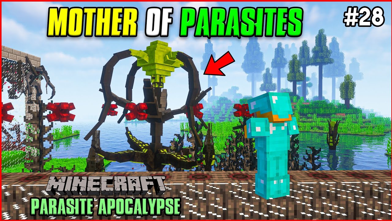 Mother Of Parasites | Minecraft Parasite Apocalypse | In Telugu | #28 | THE COSMIC BOY
