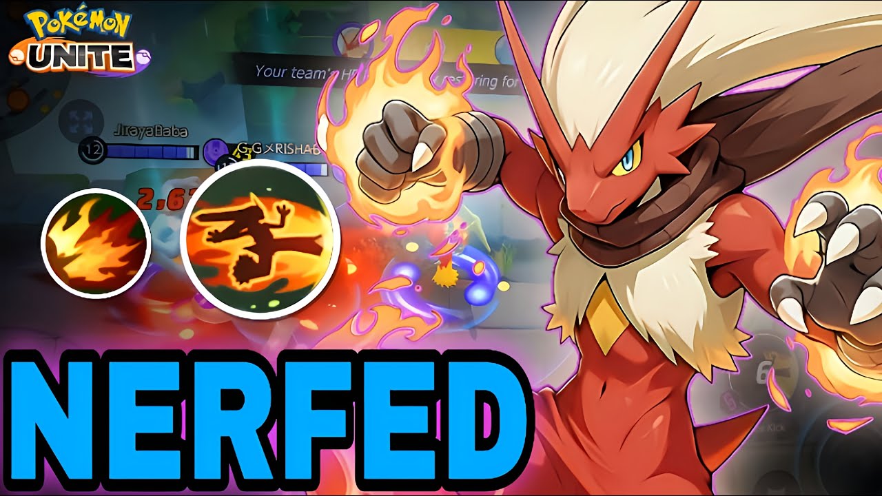 Blaziken after NERF 😱 || Still OP || Pokemon Unite