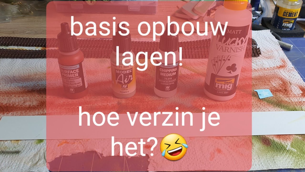 Basis opbouw spuit lagen bij plastic modelbouw!