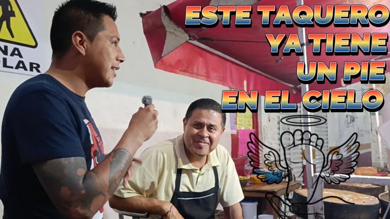 El taquero con un pie en el cielo ! :)