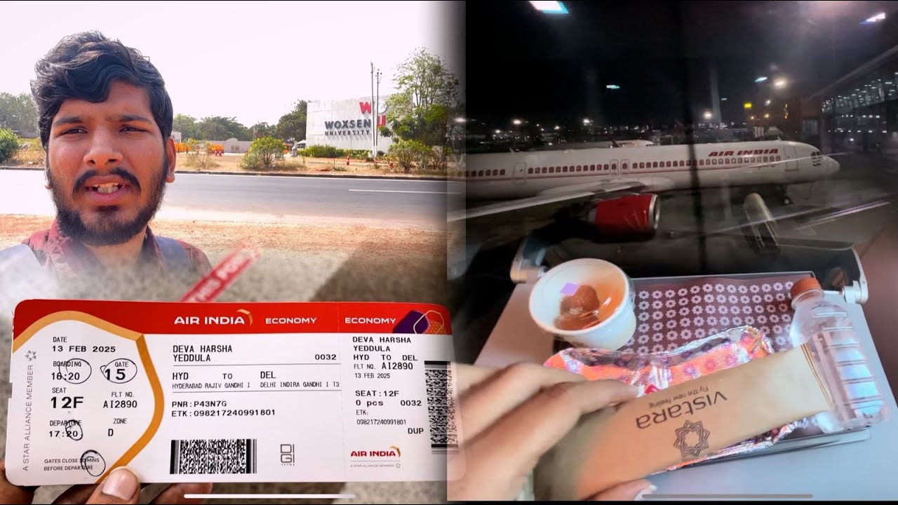 ✈️ My First Flight Experience | Hyderabad to Delhi Journey | Deva Harsha Vlogs