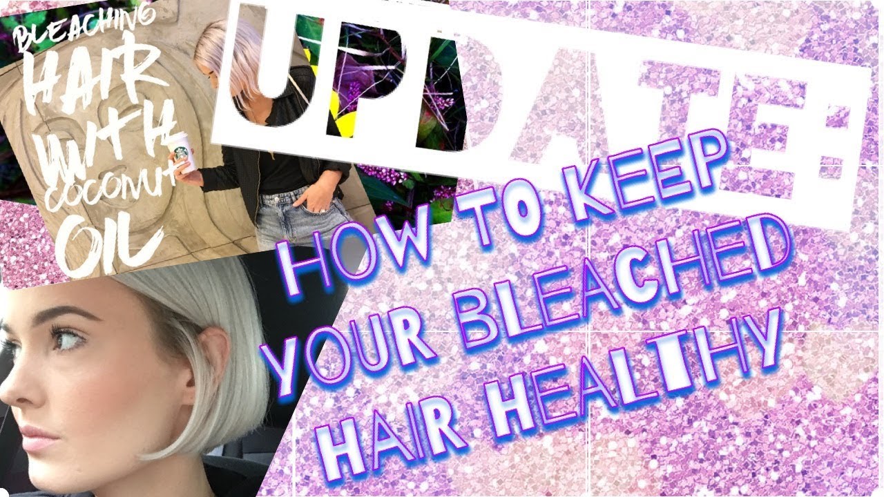 Bleaching your hair with Coconut oil - Update: How to keep your bleached hair healthy!