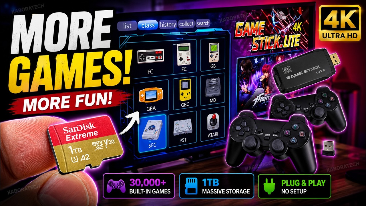 Game Stick Lite 4k add More GAMES