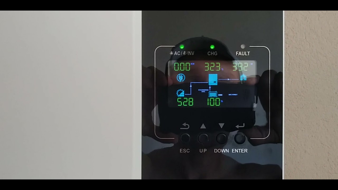 Sistema Solar off-grid com inversor hibrido Growatt 3500w