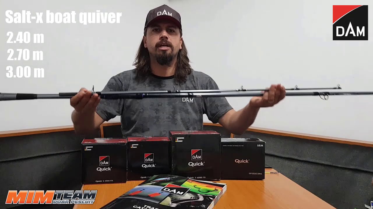 Lansetele DAM Salt X Boat Quiver prezentate de Stefan Stoica