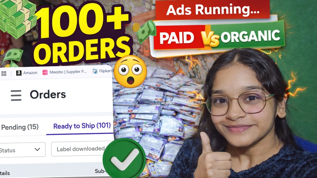 100+ Orders With Ads Running But 😱 | Paid vs Organic Reality Check