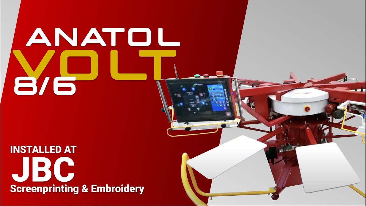 Anatol Screen Printing  | Anatol VOLT 8/6 Installed at JBC Screenprinting & Embroidery