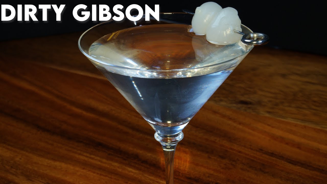 Dirty Gibson Cocktail