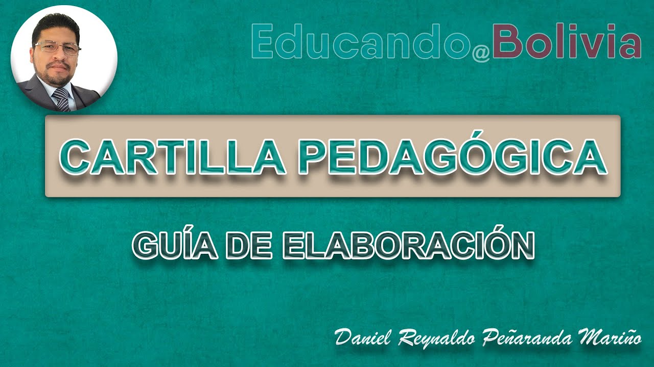 Guía de elaboración: Cartilla pedagógica o cartilla didáctica