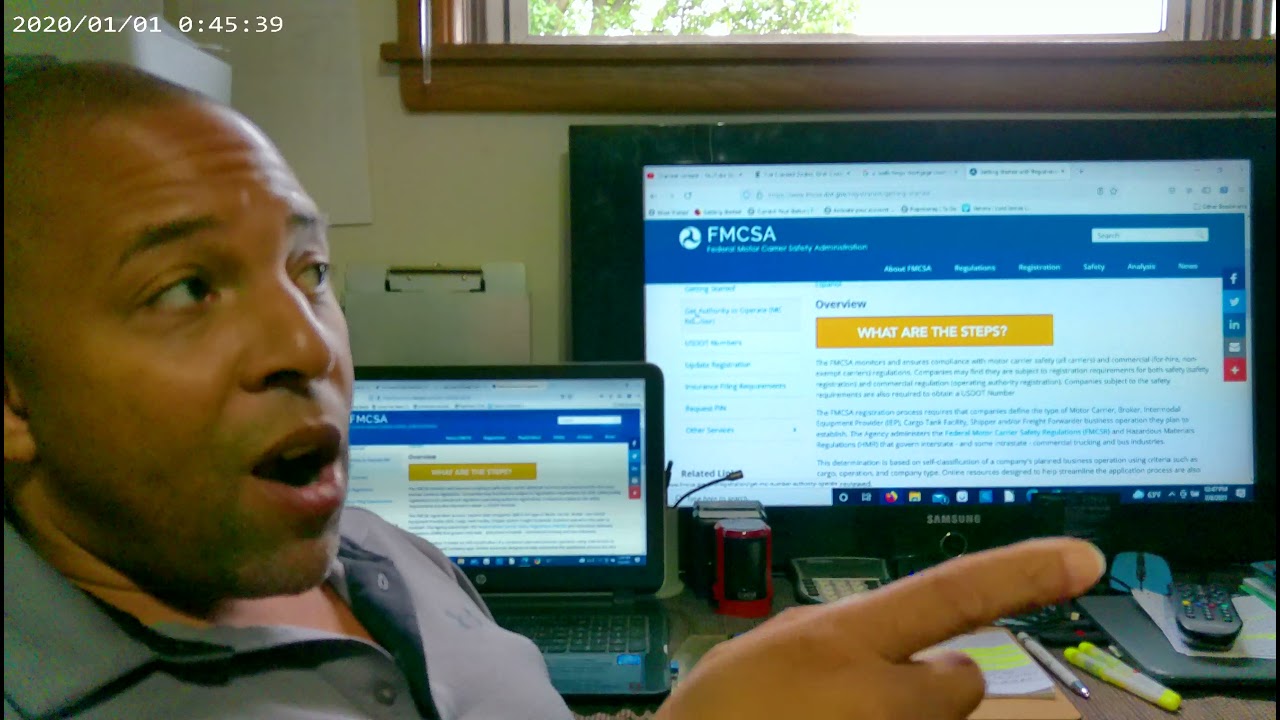 DOT FMCSA — Форма OP-1 (первое заявление в URS) Новые водительские права для некоммерческих перев...